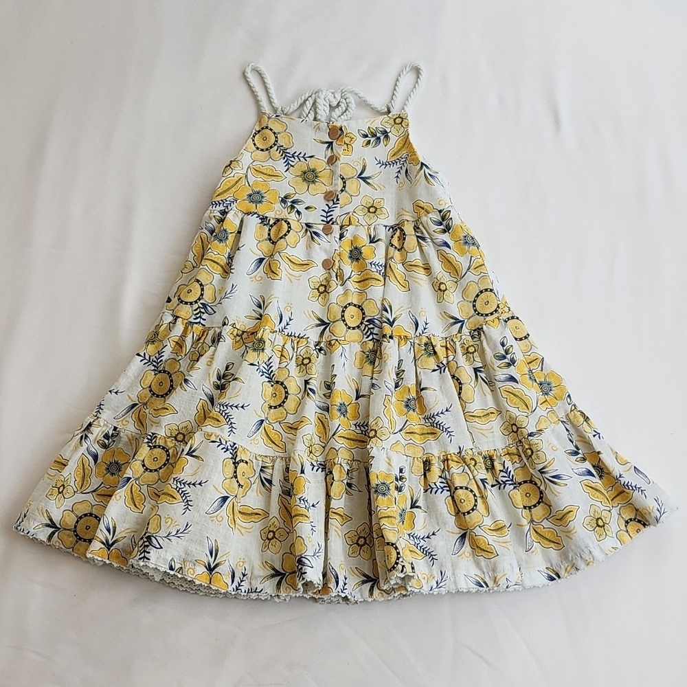 Haute Hippie Yellow  Floral Kids Dress